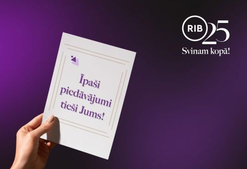 RIB šogad atzīmē 25 gadu jubileju ar īpašiem piedāvājumiem