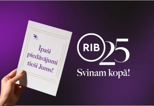 RIB šogad atzīmē 25 gadu jubileju ar īpašiem piedāvājumiem